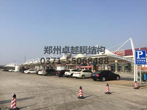 卓越案例山西運城市垣曲聞垣高速服務區膜結構車棚