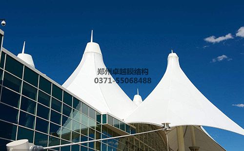 膜結構建筑高點細節實拍圖