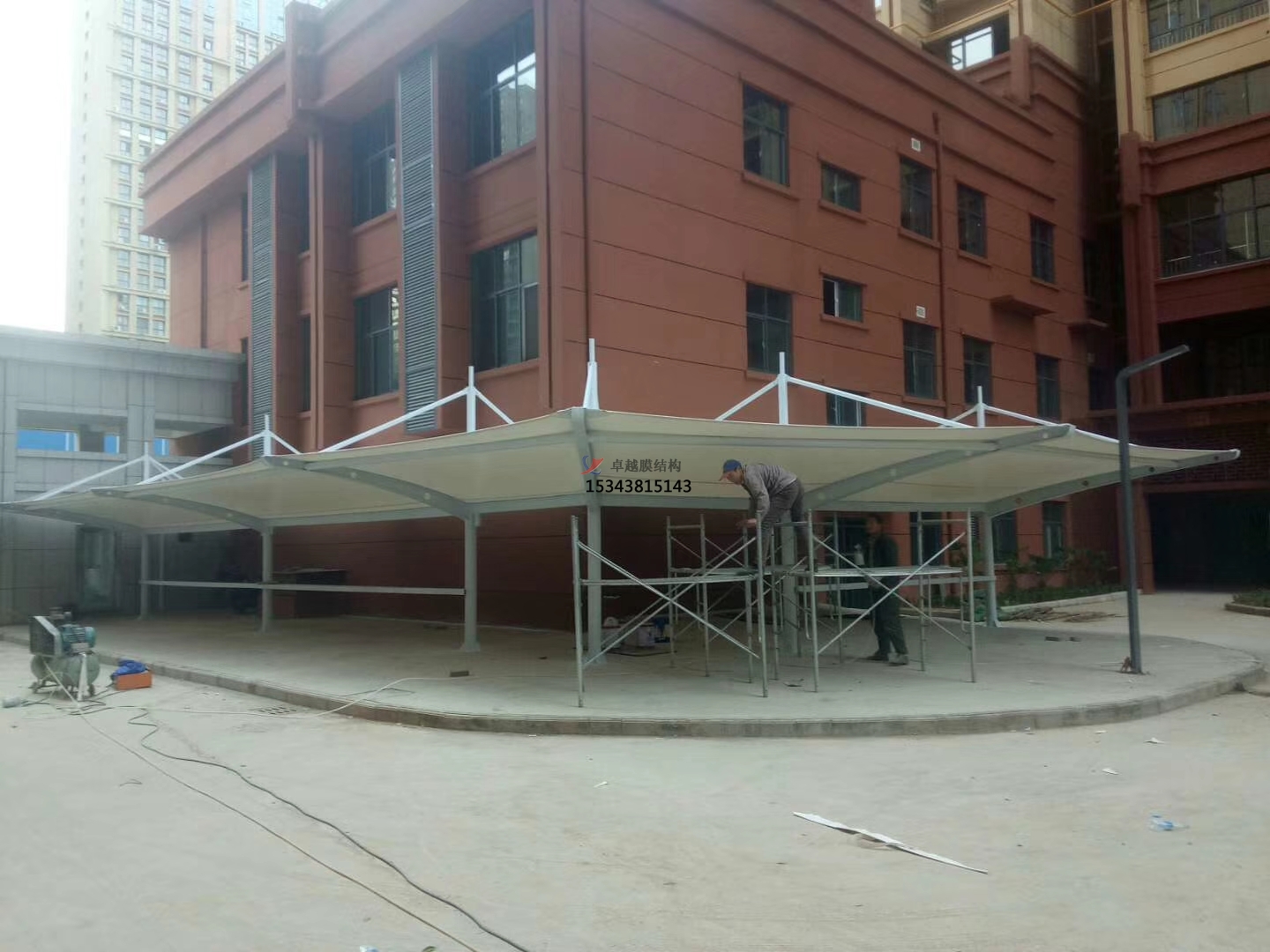 朔州市安置小區膜結構車棚