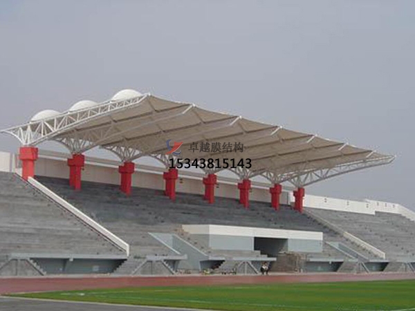 阿克塞<font color='red'>膜結構看臺</font>雨棚生產設計安裝